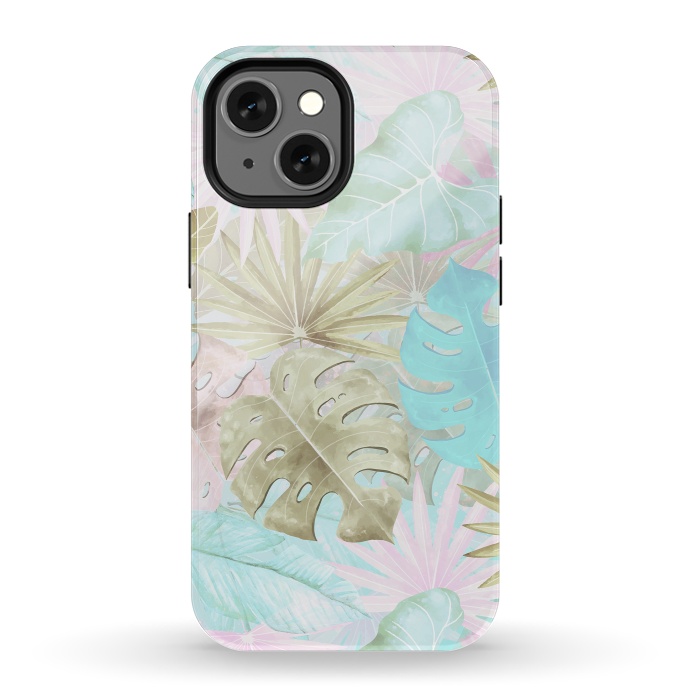 iPhone 13 mini StrongFit My Sepia Aloha Jungle Garden by  Utart