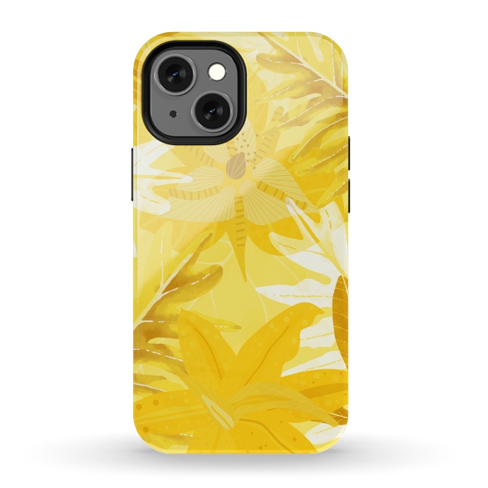 iPhone 13 mini StrongFit My Sunny Gold Aloha Jungle by  Utart