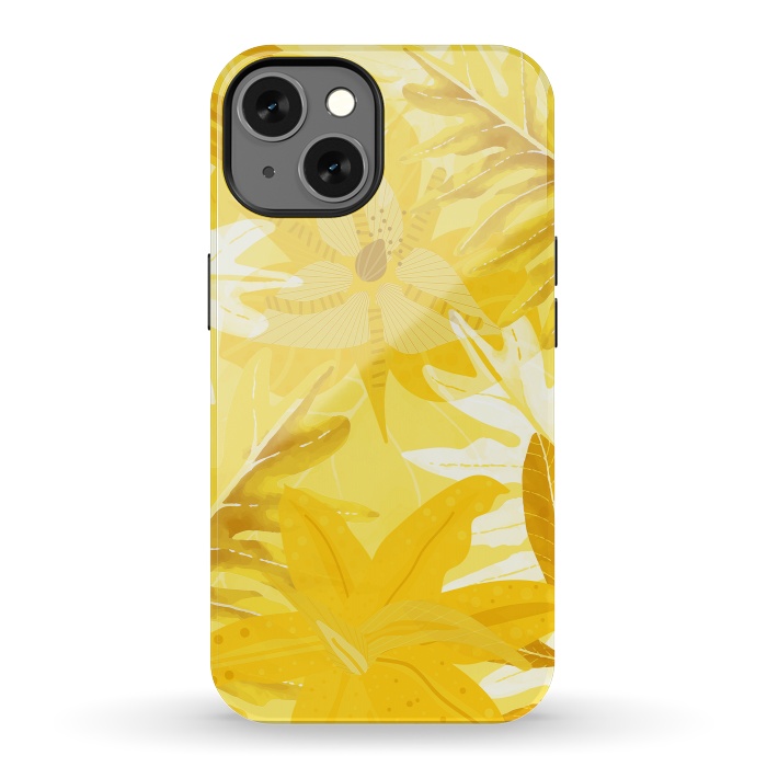 iPhone 13 StrongFit My Sunny Gold Aloha Jungle by  Utart