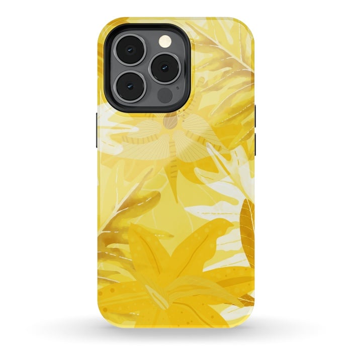 iPhone 13 pro StrongFit My Sunny Gold Aloha Jungle by  Utart