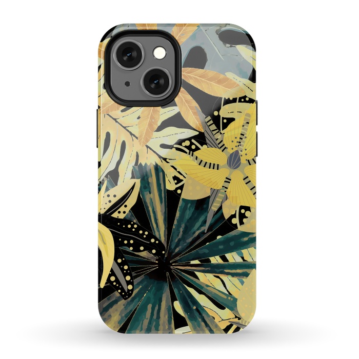 iPhone 13 mini StrongFit Abstract Foliage Aloha Jungle  by  Utart