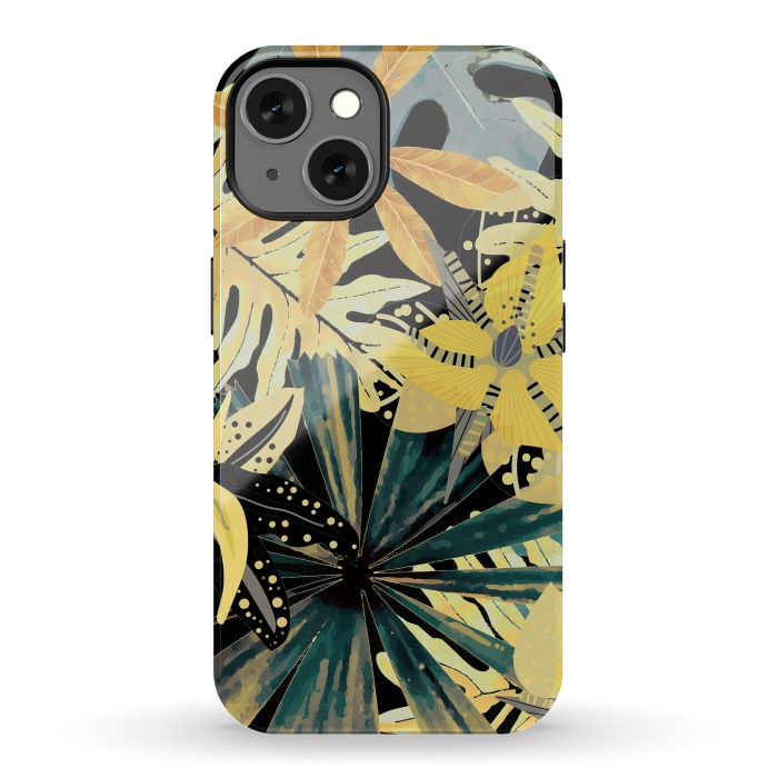 iPhone 13 StrongFit Abstract Foliage Aloha Jungle  by  Utart