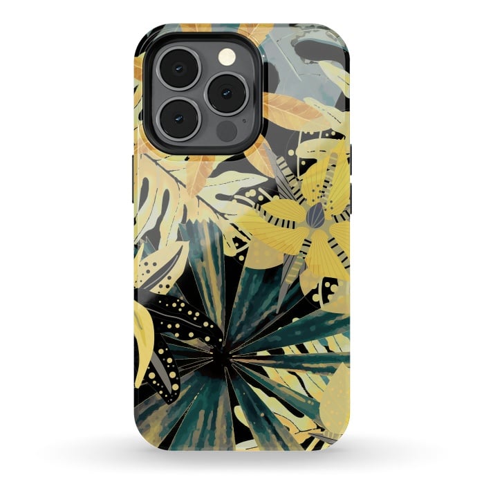 iPhone 13 pro StrongFit Abstract Foliage Aloha Jungle  by  Utart