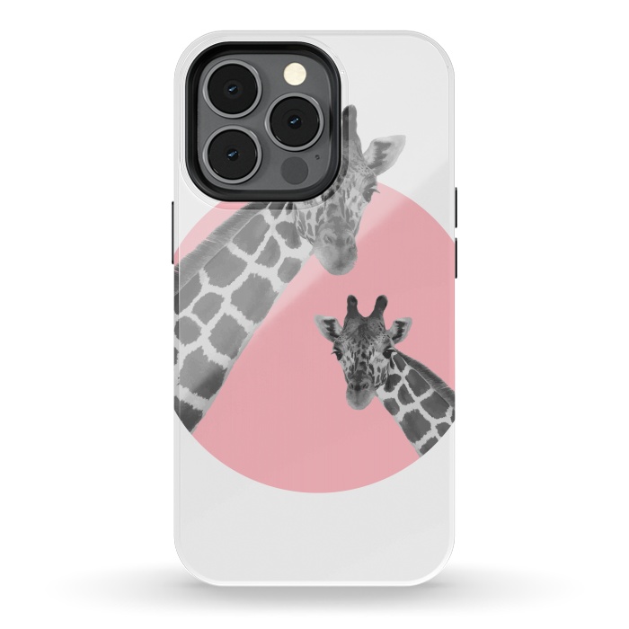 iPhone 13 pro StrongFit Giraffe Love by MUKTA LATA BARUA