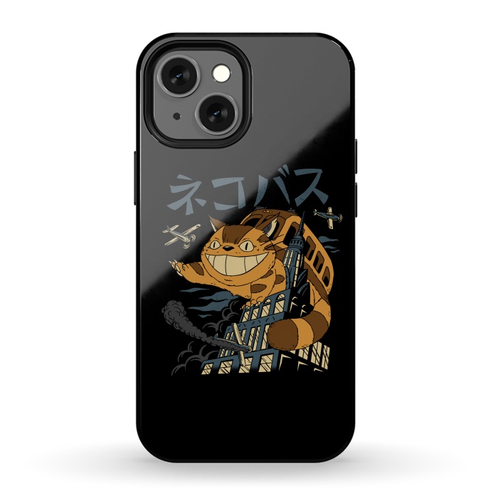 iPhone 13 mini StrongFit Cat Bus Kong by Vincent Patrick Trinidad