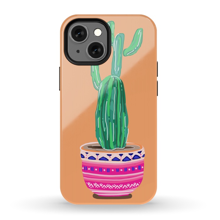 iPhone 13 mini StrongFit Cacti Plant by MUKTA LATA BARUA