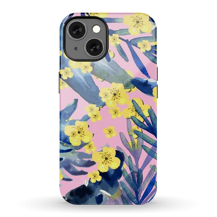 iPhone 13 StrongFit Tropical Flowers 3 by MUKTA LATA BARUA
