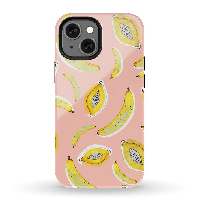 iPhone 13 mini StrongFit Banana Love by MUKTA LATA BARUA