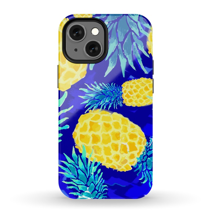 iPhone 13 mini StrongFit Pineapple Crush by MUKTA LATA BARUA