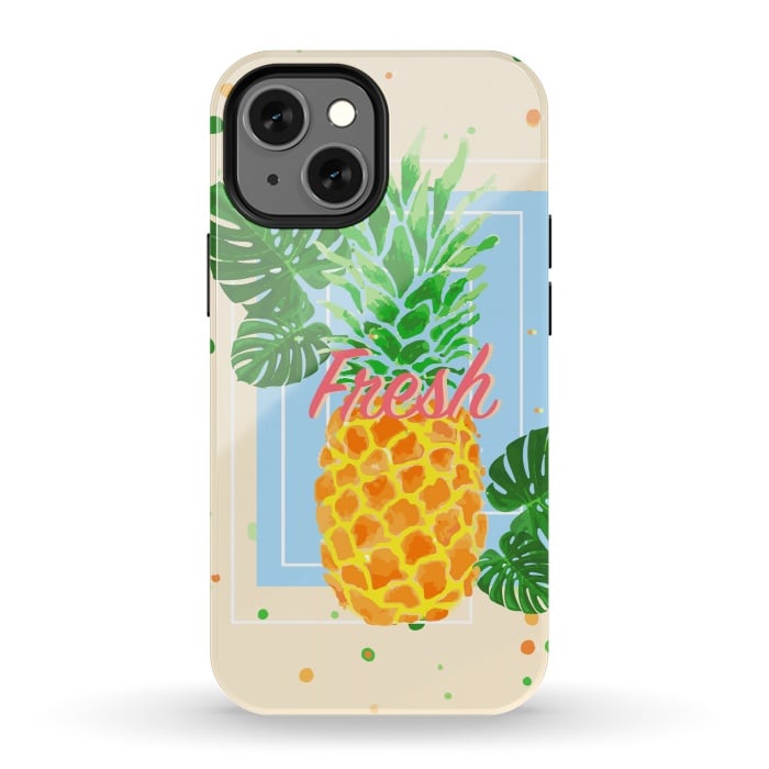 iPhone 13 mini StrongFit Pineapple Love 2 by MUKTA LATA BARUA
