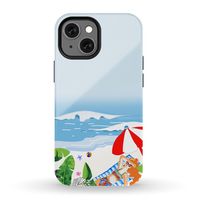 iPhone 13 mini StrongFit Beach Life by MUKTA LATA BARUA