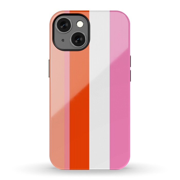 iPhone 13 StrongFit Colorful Stripes by MUKTA LATA BARUA