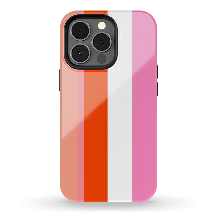 iPhone 13 pro StrongFit Colorful Stripes by MUKTA LATA BARUA