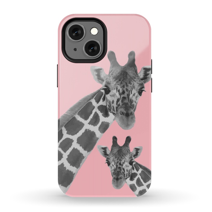 iPhone 13 mini StrongFit Giraffe Love 2 by MUKTA LATA BARUA
