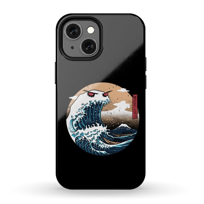 iPhone 13 mini StrongFit The Great Monster of Kanagawa by Vincent Patrick Trinidad