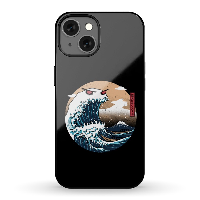 iPhone 13 StrongFit The Great Monster of Kanagawa by Vincent Patrick Trinidad
