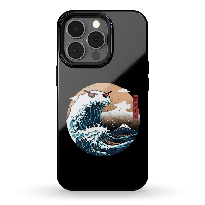 iPhone 13 pro StrongFit The Great Monster of Kanagawa by Vincent Patrick Trinidad