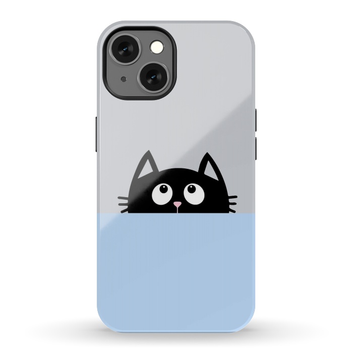 iPhone 13 StrongFit peek a cat by Vincent Patrick Trinidad