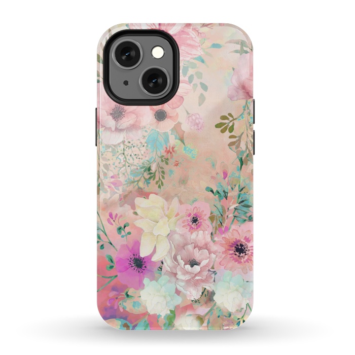 iPhone 13 mini StrongFit Botanical Fragrances in Blush Cloud I by ''CVogiatzi.