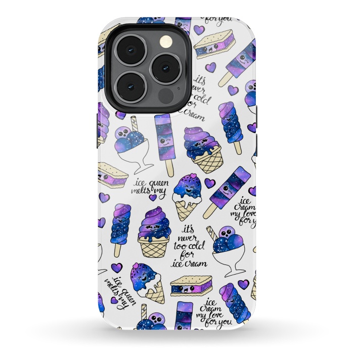 iPhone 13 pro StrongFit Galaxy Ice Cream by gingerlique