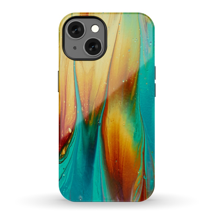 iPhone 13 StrongFit Colorful Ink Marble by  Utart