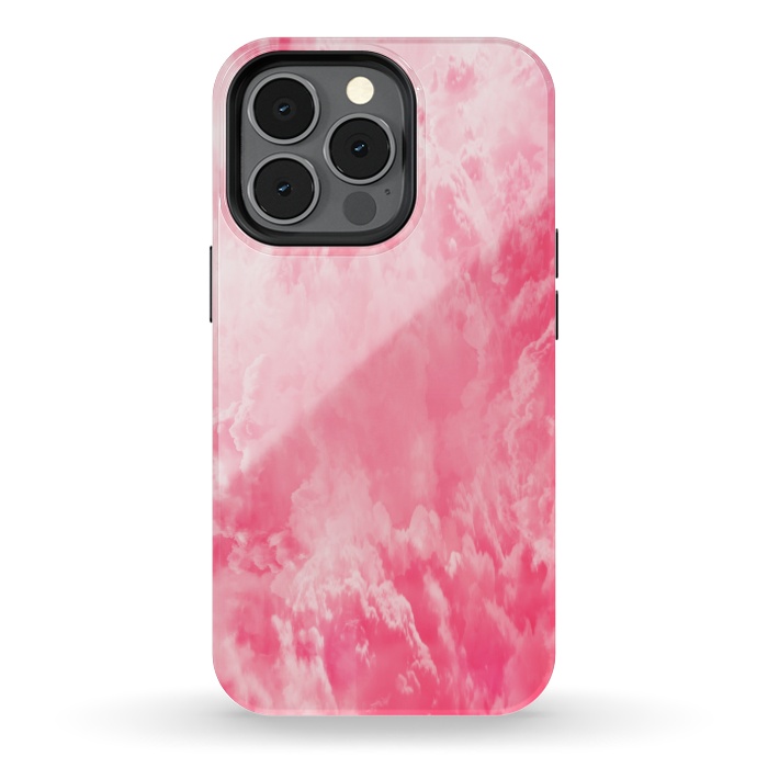 iPhone 13 pro StrongFit Pink clouds by Jms