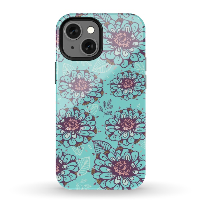 iPhone 13 mini StrongFit Floral Garden  by Rose Halsey
