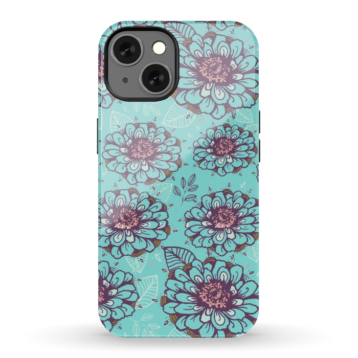 iPhone 13 StrongFit Floral Garden  by Rose Halsey
