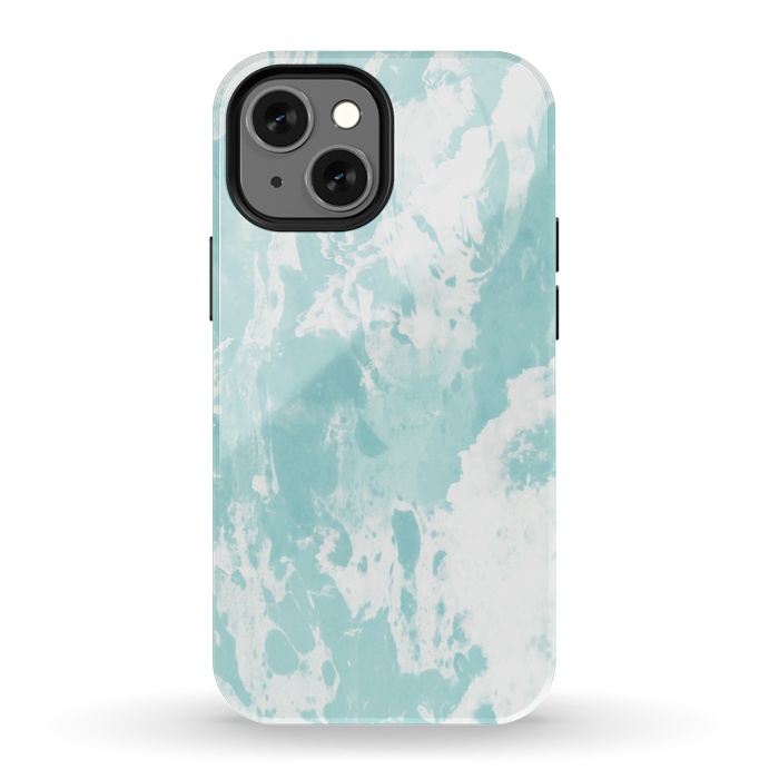 iPhone 13 mini StrongFit Mint blue abstract by Jms