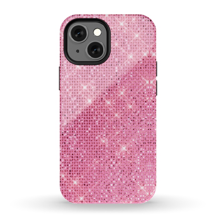 iPhone 13 mini StrongFit Pink Glitter by Alemi