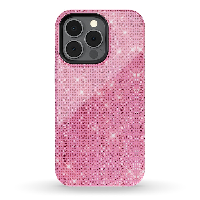 iPhone 13 pro StrongFit Pink Glitter by Alemi