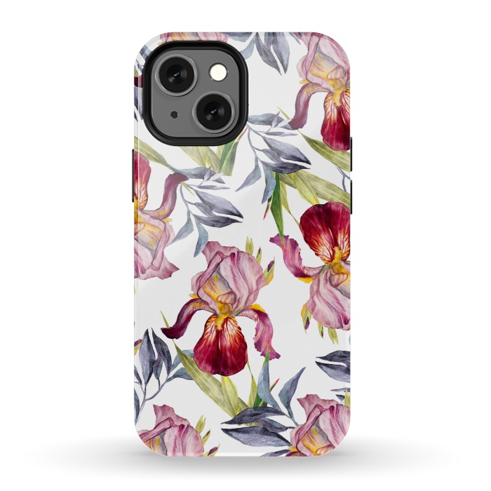 iPhone 13 mini StrongFit Born in Flowers by Creativeaxle