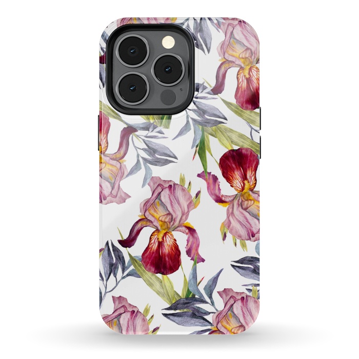 iPhone 13 pro StrongFit Born in Flowers by Creativeaxle