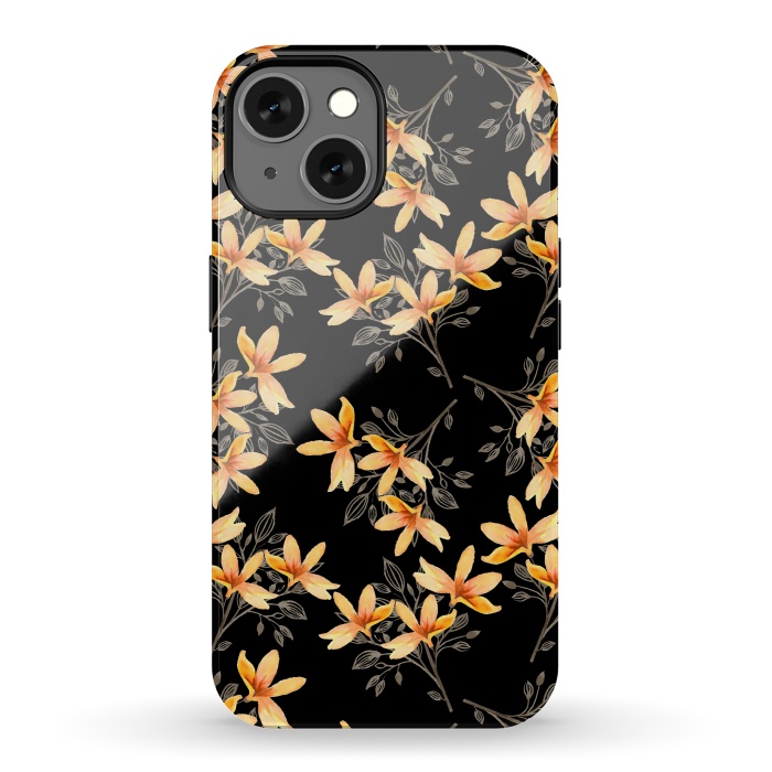 iPhone 13 StrongFit Dark Night of Flora by Creativeaxle