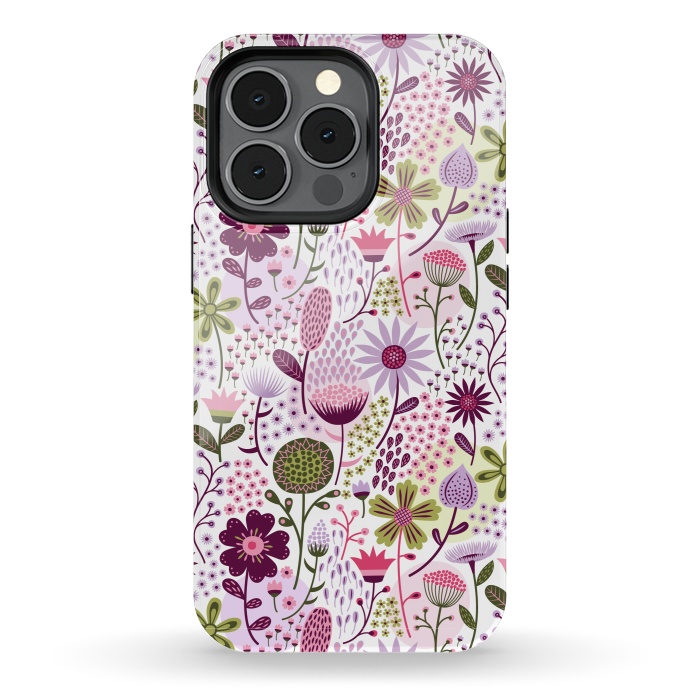 iPhone 13 pro StrongFit Celebration Floral by Portia Monberg