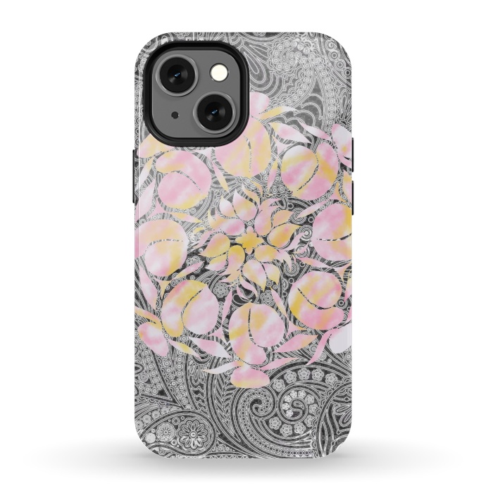 iPhone 13 mini StrongFit Paisley floral by Kashmira Baheti