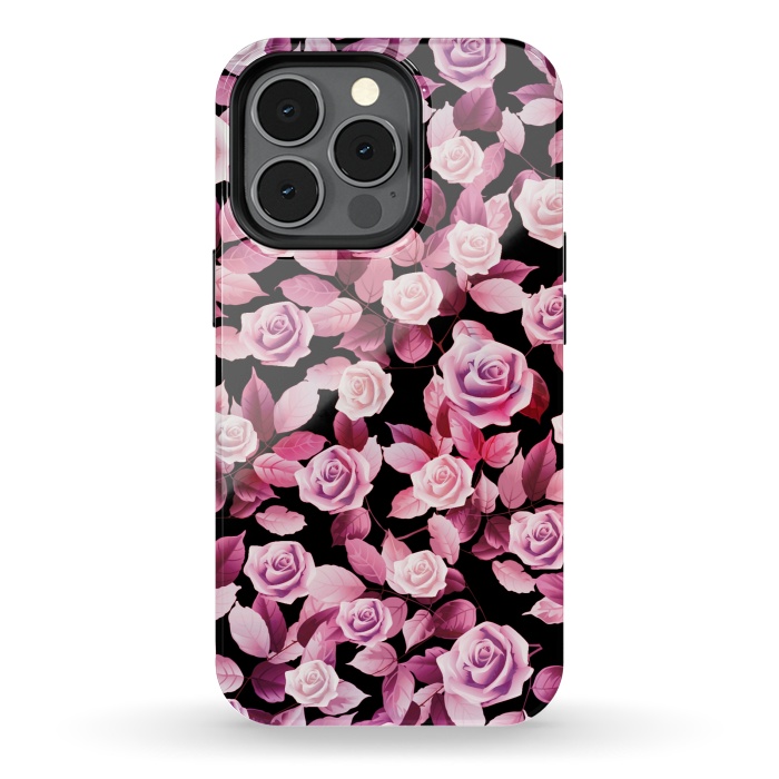 iPhone 13 pro StrongFit Pink roses by Jms