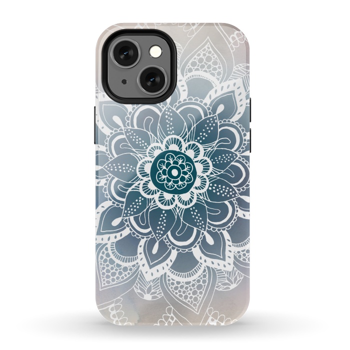iPhone 13 mini StrongFit Winter Mandala by Tangerine-Tane