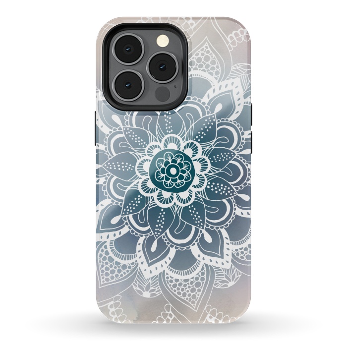 iPhone 13 pro StrongFit Winter Mandala by Tangerine-Tane