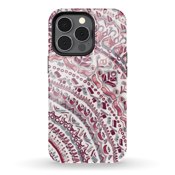 iPhone 13 pro StrongFit Blush Pink Mandala  by Tigatiga
