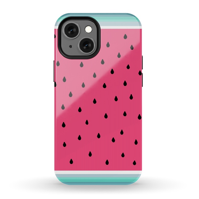 iPhone 13 mini StrongFit Watermellon Glam by ''CVogiatzi.