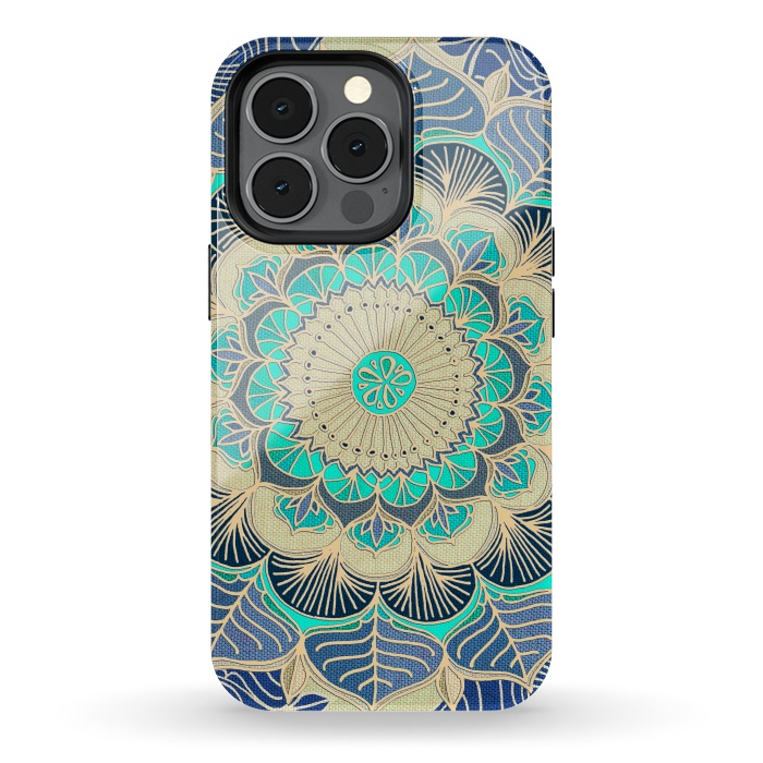 iPhone 13 pro StrongFit Midnight Bloom by Micklyn Le Feuvre