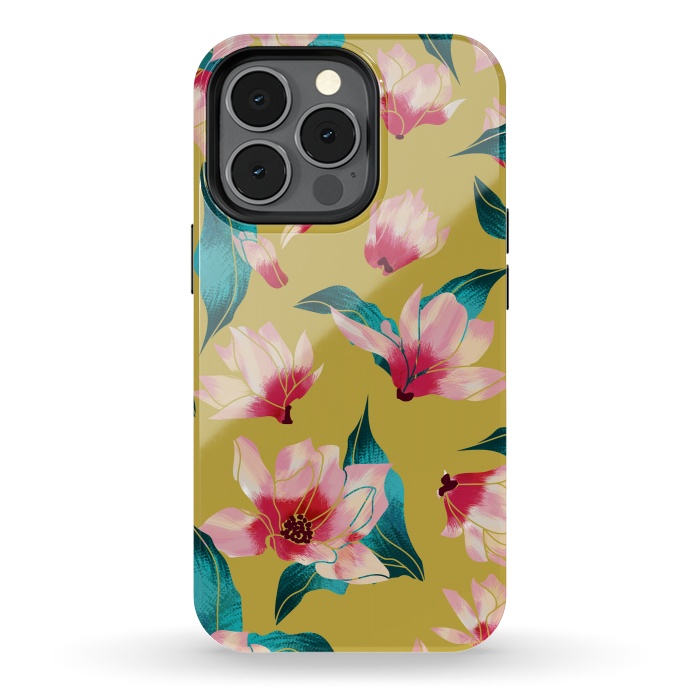 iPhone 13 pro StrongFit Floral Aura by Uma Prabhakar Gokhale