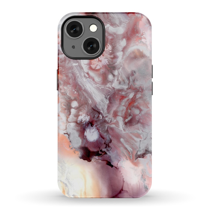 iPhone 13 StrongFit Alcohol Ink Fire   by Tigatiga