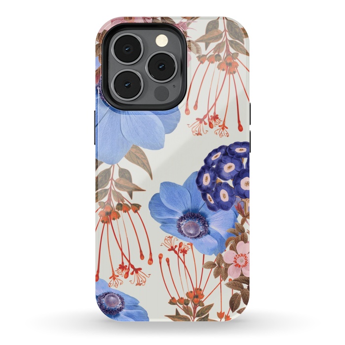 iPhone 13 pro StrongFit Blue Bloom V2 by Zala Farah