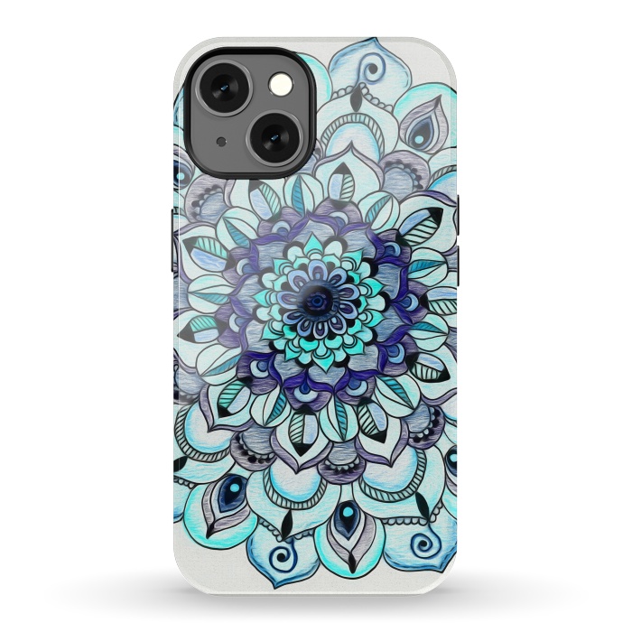 iPhone 13 StrongFit Peacock Mandala by Tangerine-Tane