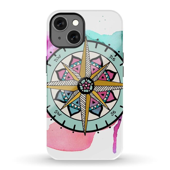iPhone 13 StrongFit compass by Pom Graphic Design