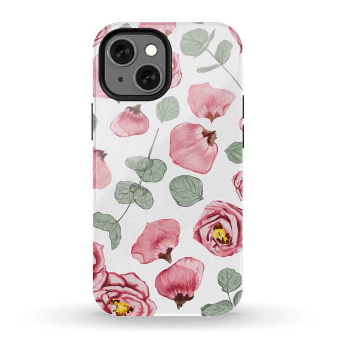 iPhone 13 mini StrongFit Rosy Romance by Uma Prabhakar Gokhale