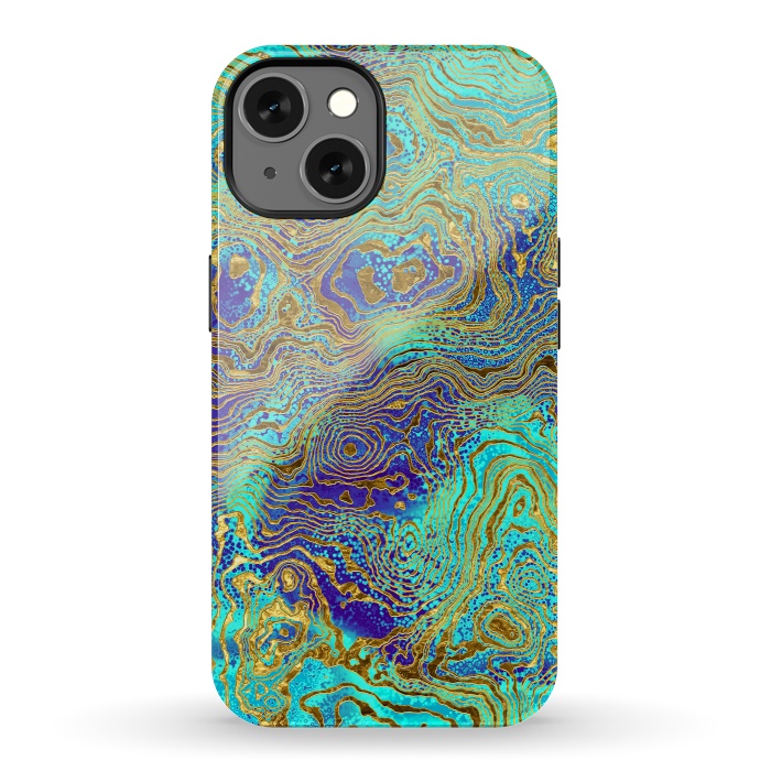 iPhone 13 StrongFit Abstract Marble II by Art Design Works