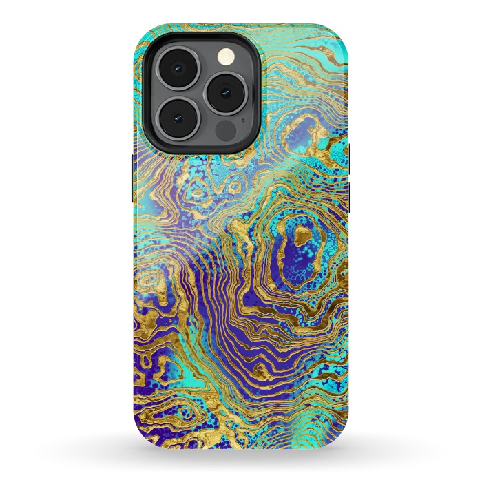 iPhone 13 pro StrongFit Abstract Marble IV by Art Design Works